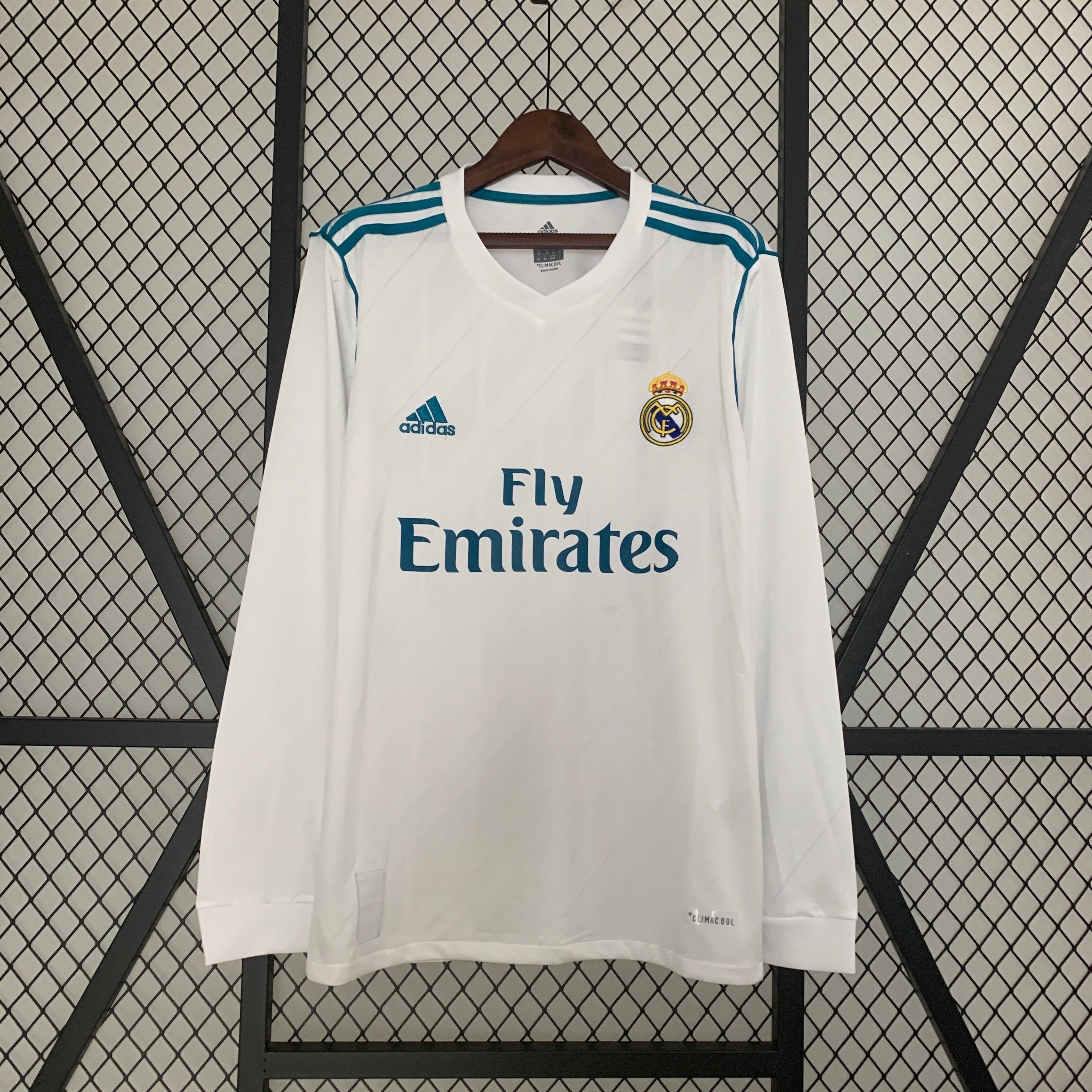 Retro Long Sleeve Real Madrid 17/18 Home S-XXL9