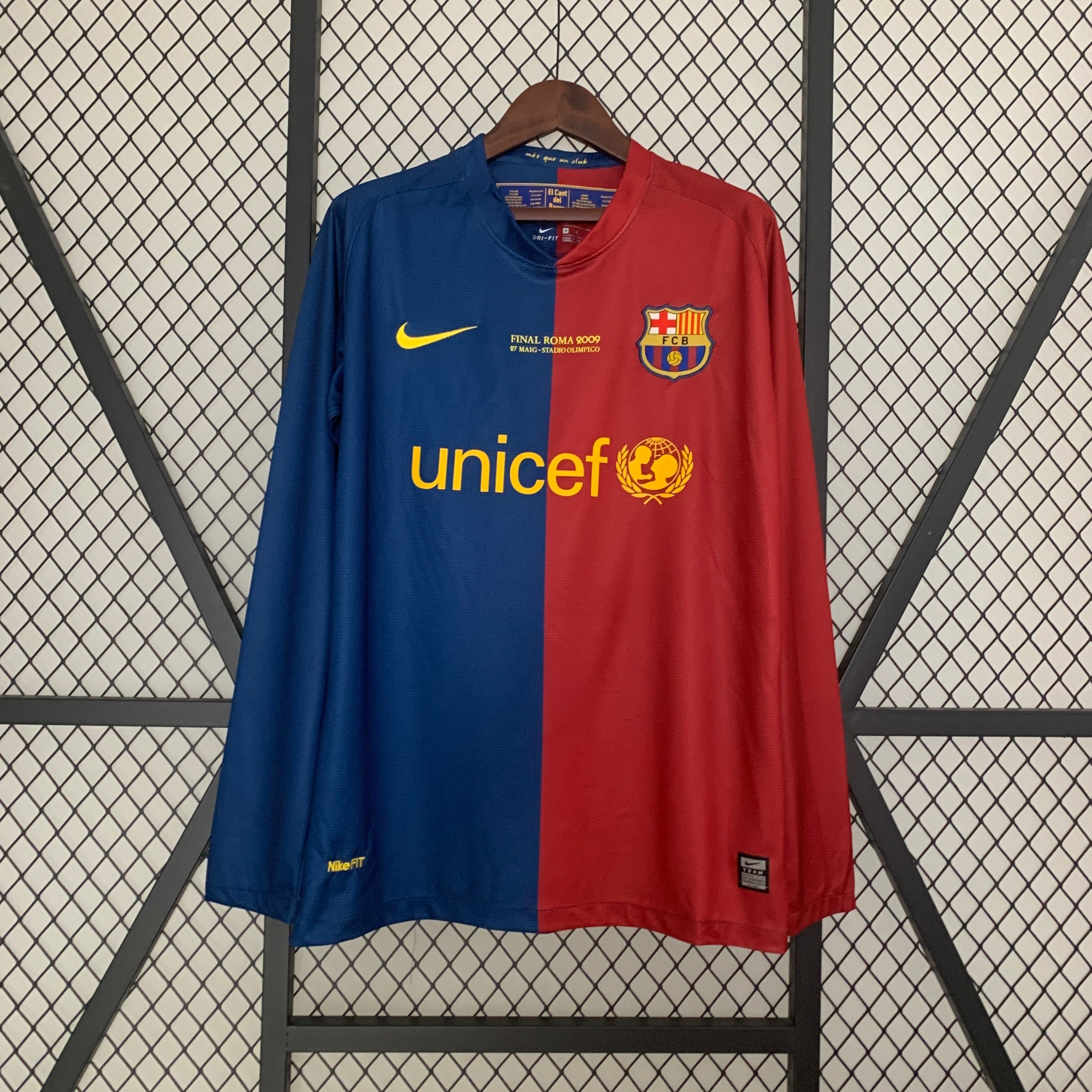 Retro long sleeves Barcelona 08/09 Champions League home S-XXL9