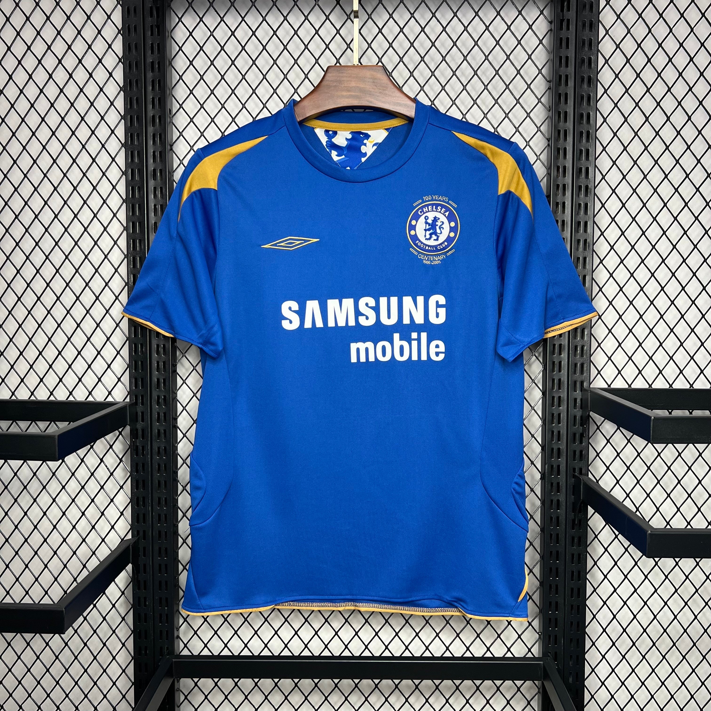 Chelsea 2005/06 Centenary Home Retro Jersey7