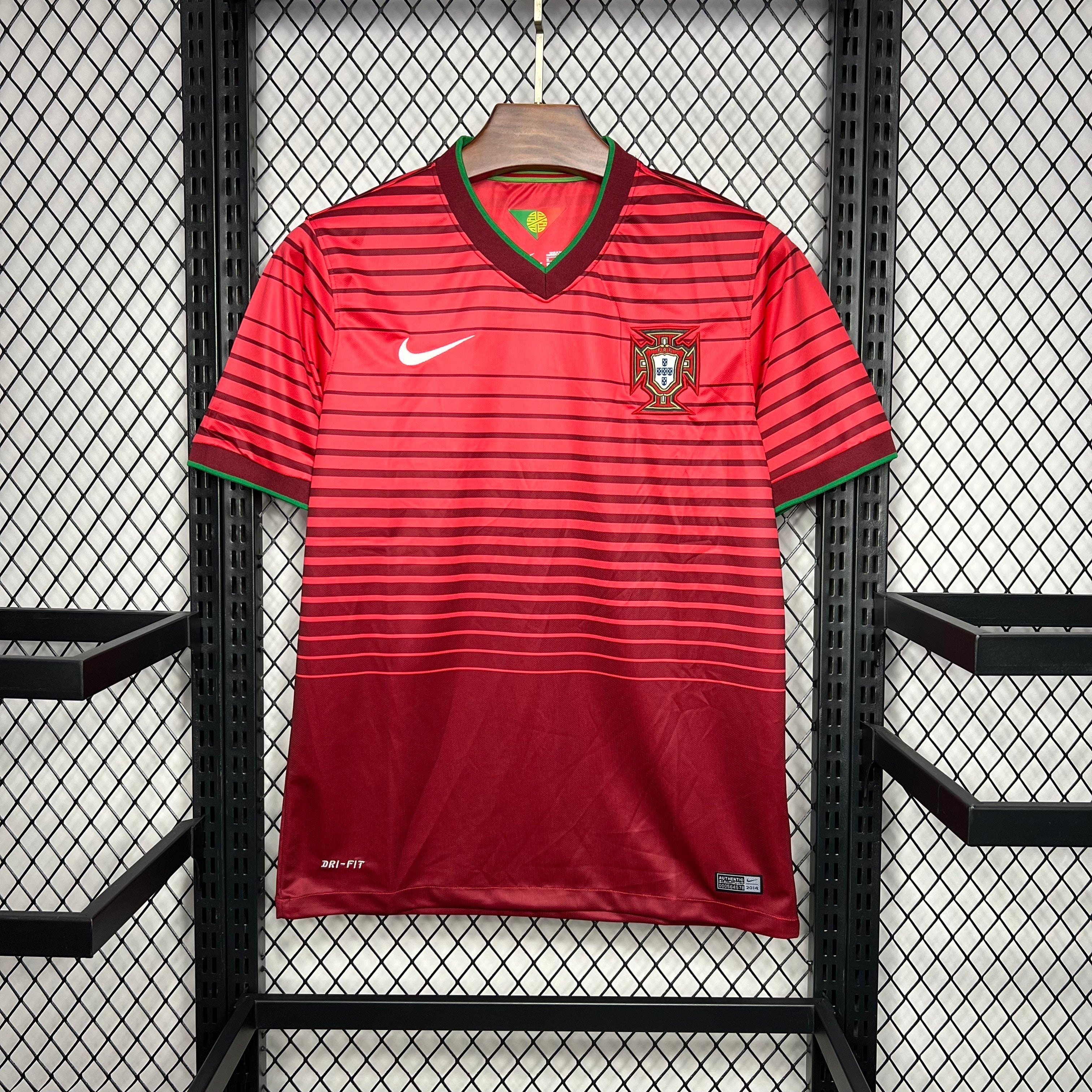 Portugal 2014 Centennial Home Retro Jersey